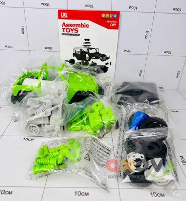 Фото Конструктор "Собери игрушки Военные гонки по пересеченной местности / Assemble Toys Military Cross-Country" 46 дет. в интернет-магазине axdv.ru