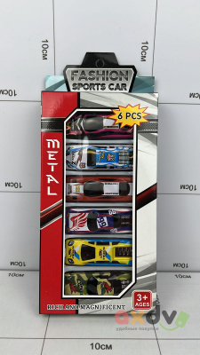 Фото Набор металлических машин 6и штучный "Модный спортивный автомобиль / Fashion Sports car" в интернет-магазине axdv.ru