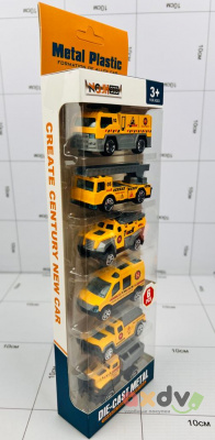 Фото Набор металлических машинок "Литые под давлением / DIE CAST" Строительная техника (6 шт) в интернет-магазине axdv.ru