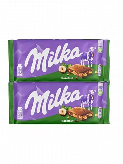 Фото Шоколад "Милка Фундук / Milka Hazelnuts" 80гр*25шт (Импорт) в интернет-магазине axdv.ru / аиксдв