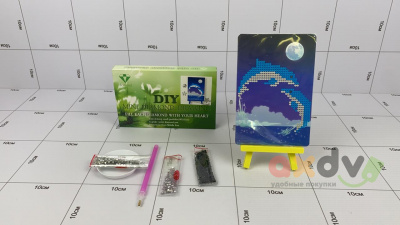 Фото Алмазная мозаика Мини / Mini «Дельфины» в интернет-магазине axdv.ru