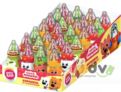 Фото Карамель с сахарной крошкой "Мини Мишки Sweet Bar" 6гр*30шт*20бл в интернет-магазине axdv.ru