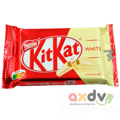 Фото КитКат / KitKat 4 пальца белый (импорт) 41,5г*24шт в интернет-магазине axdv.ru