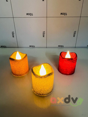 Фото Свеча пластиковая в блестках 1/24 в интернет-магазине axdv.ru