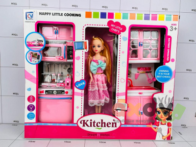 Фото Игровой набор Кухня / Kitchen с куклой в интернет-магазине axdv.ru