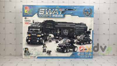 Фото Конструктор Трейлер Спецназ / SWAT, 1492 дет. в интернет-магазине axdv.ru