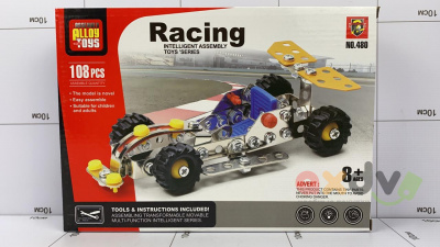 Фото Конструктор металлический "Гонки / Racing" 108 дет. в интернет-магазине axdv.ru