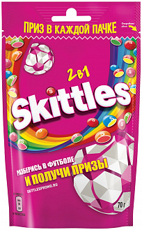 Фото Драже "Скитлс/Skittles" 2в1 70г/26 в интернет-магазине axdv.ru / аиксдв