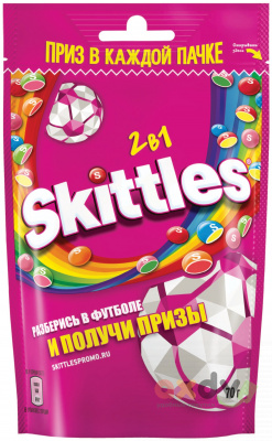 Фото Драже "Скитлс/Skittles" 2в1 70г/26 в интернет-магазине axdv.ru