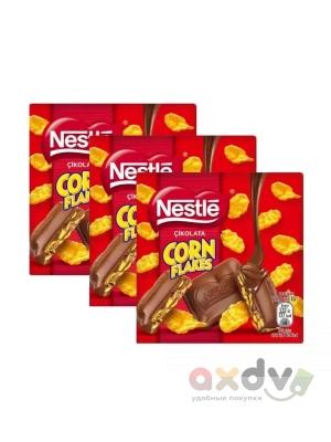 Фото Шоколад Нестле Кукурузные хлопья Corn Flakes Молочный 60г*6шт*24бл (Импорт) в интернет-магазине axdv.ru
