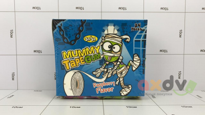 Фото Жевательная резинка Джоджо / JOJO® Лента с мумией / Mummy Tape Gum (рулетка Мумия), 12*24*15г., CG-307; Пакистан в интернет-магазине axdv.ru