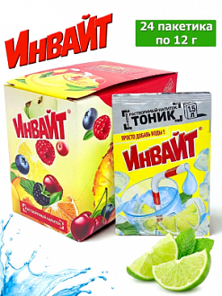 Фото Растворимый напиток Инвайт / Invite Тоник 12г*24шт*6 блоков. в интернет-магазине axdv.ru / аиксдв