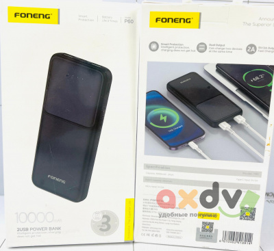 Фото Внешний аккумулятор / Power Bank 10000 mAh Фонэнг / FONENG P60 в интернет-магазине axdv.ru