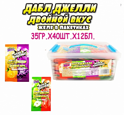 Фото КМ Желе Дабл Джелли 2в1 35г*40шт*12бл в интернет-магазине axdv.ru / аиксдв