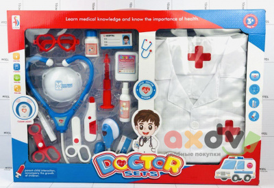 Фото Игровой медицинский набор доктора с халатом "Doctor Sets" в интернет-магазине axdv.ru