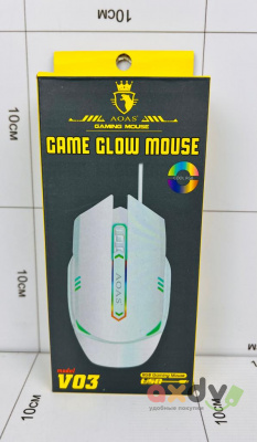 Фото Мышка проводная Игровая с подсветкой "Game Glow Mouse" V03 в интернет-магазине axdv.ru