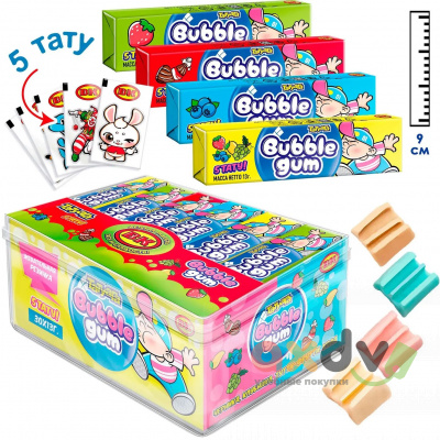 Фото Жевательная резинка "Татуага Bubble Gum" 13гр*30шт*16бл в интернет-магазине axdv.ru