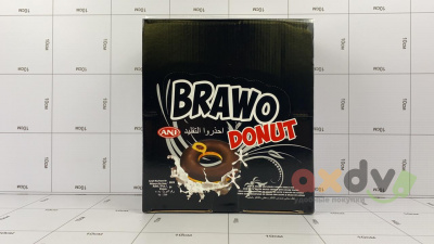 Фото Пончик ЭНИ Браво / ANI® Brawo (Donut с начинкой в шоколадной глазури со вкусом какао) 6*24*40г.; СК-012 Турция 2024 в интернет-магазине axdv.ru