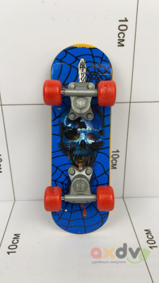 Фото Скейт "Фингерборд / Fingerboard" Череп в паутине в интернет-магазине axdv.ru