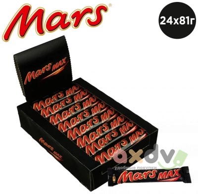 Фото Марс MAX 81гр*7бл*24 шт в интернет-магазине axdv.ru