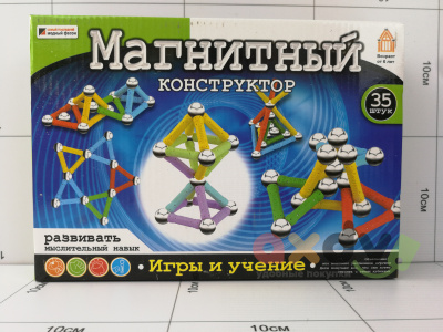 Фото Магнитный конструктор  35 детали в интернет-магазине axdv.ru