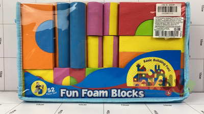 Фото Конструктор с фигурками 52 дет. "Веселые поролоновые кубики / Fun Foam Blocks" в интернет-магазине axdv.ru