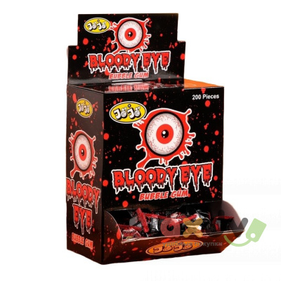 Фото Жевательная резинка Джоджо / JOJO® Кровавый глаз / Bloody Eye, 8*200*5г; CG-286 в интернет-магазине axdv.ru