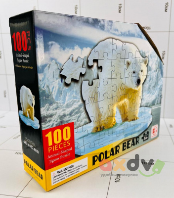 Фото Пазл "Белый медведь / Polar bear" 100 дет. в интернет-магазине axdv.ru