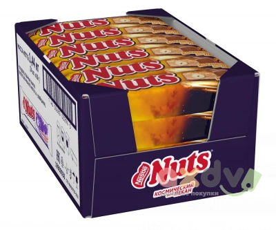 Фото Натс / Nuts, Космический, вкус Пекан 60г*24шт в интернет-магазине axdv.ru