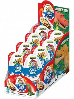 Фото КИДС БОКС / KIDS BOX "Доктор динозавров" Десерт с подарком 20г*16шт в интернет-магазине axdv.ru / аиксдв