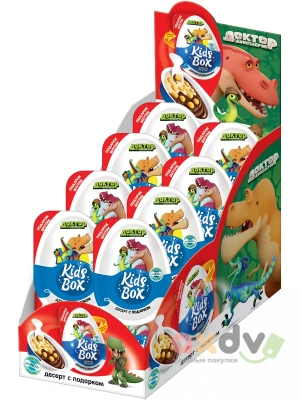 Фото КИДС БОКС / KIDS BOX "Доктор динозавров" Десерт с подарком 20г*16шт в интернет-магазине axdv.ru