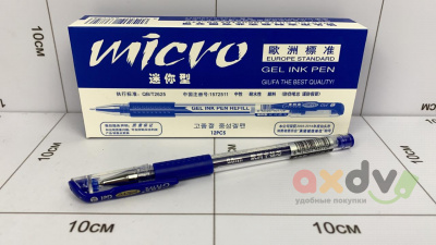 Фото Ручка Гелевая (Синяя) Микро / MIKRO 12шт бл в интернет-магазине axdv.ru
