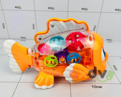 Фото Свето-звуковая рыбка "Шестеренки" Gear Fish YJ-3034 в интернет-магазине axdv.ru