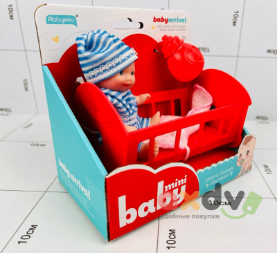Фото Пупс в кроватке с "Малыш / Mini Baby" в интернет-магазине axdv.ru