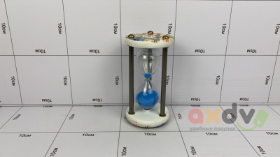 Фото Песочные часы 10 минут "Синий песок" в интернет-магазине axdv.ru