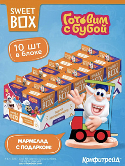 Фото СВИТБОКС / SWEET BOX "Буба 4" Мармелад с подарком в коробочке 10гр*10шт*12бл в интернет-магазине axdv.ru / аиксдв