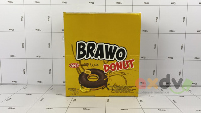 Фото Пончик ЭНИ Браво / ANI® Brawo (Donut с начинкой в шоколадной глазури со вкусом банана), 6*24*40г; СК-016 Турция 2027 в интернет-магазине axdv.ru