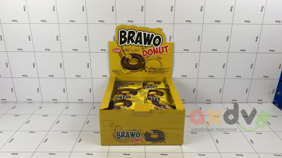 Фото Пончик ЭНИ Браво / ANI® Brawo (Donut с начинкой в шоколадной глазури со вкусом банана), 6*24*40г; СК-016 Турция 2027 в интернет-магазине axdv.ru